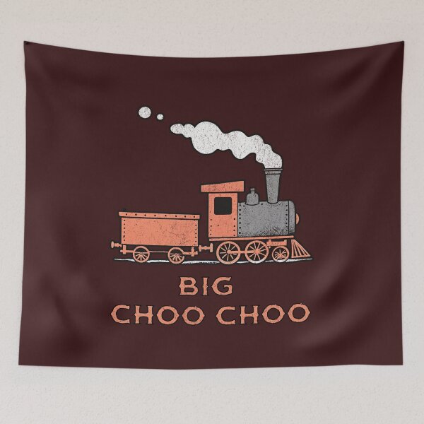 Item preview, Big Choo Choo – Retro Steam Train Cartoon Design designed and sold by donwillisjrart.
