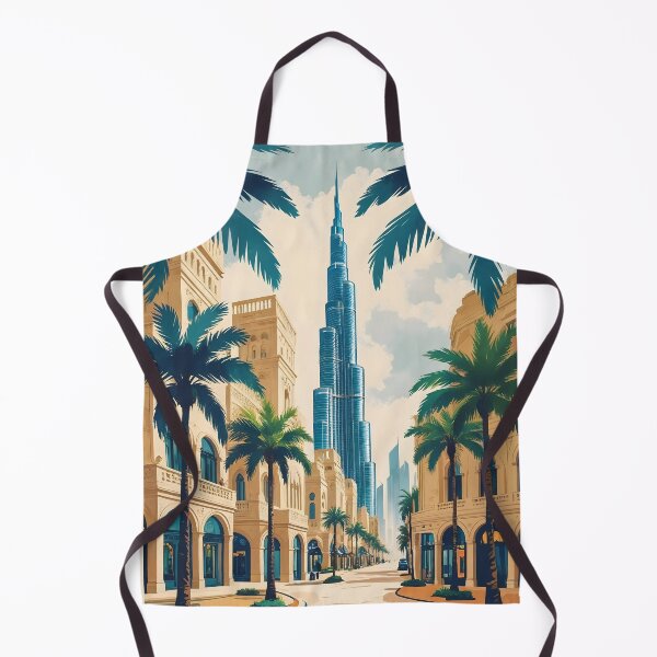 Item preview, Dubai Vintage Travel Print designed and sold by LeiWeiss.