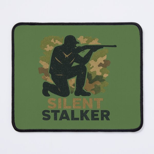 Item preview, Silent Stalker – Camouflage Hunter Silhouette designed and sold by ForestPainter.
