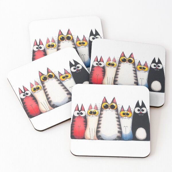 Item preview, Cute  Cats with Big Eyes  designed and sold by TheArtWeaver.