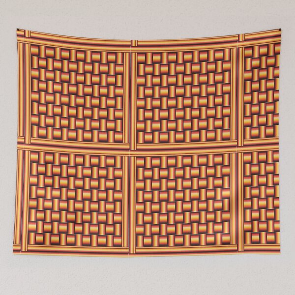 Item preview, seamless pattern Vibrant orange Gradient Checkered Seamless. creating a grid like texture. designed and sold by CreativebyTKK.
