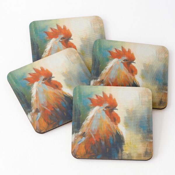 Item preview, Cockerel Rooster portrait designed and sold by johnartist.