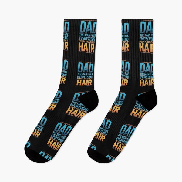Item preview, Dad The Man Who Has Everything Except A Full Head Of Hair - This is a funny gift for a dad who has everything—except hair—and knows how to laugh about it. designed and sold by ZyziowskyArt.