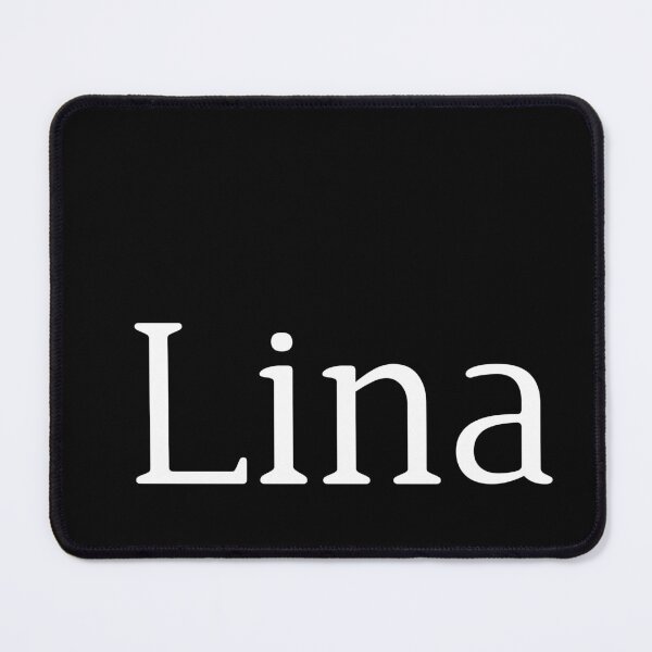 Item preview, Lina – White Arabic Name Design for Girls on Dark Shirts designed and sold by Simplty.
