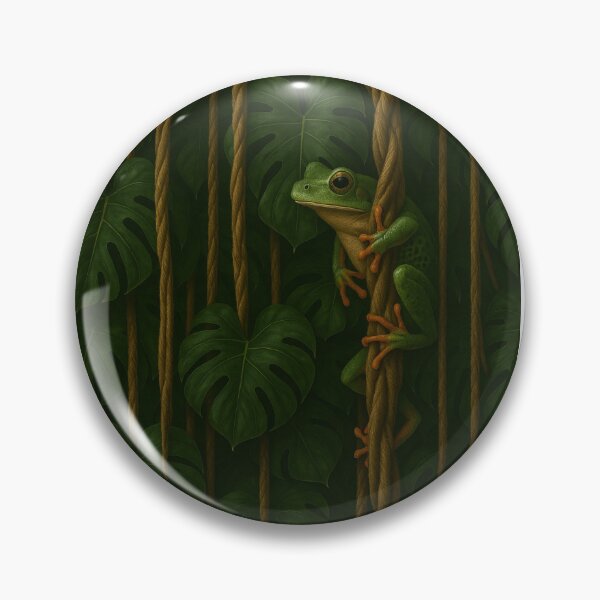 Item preview, Monstera Leaves in the jungle with frog designed and sold by ZER042.