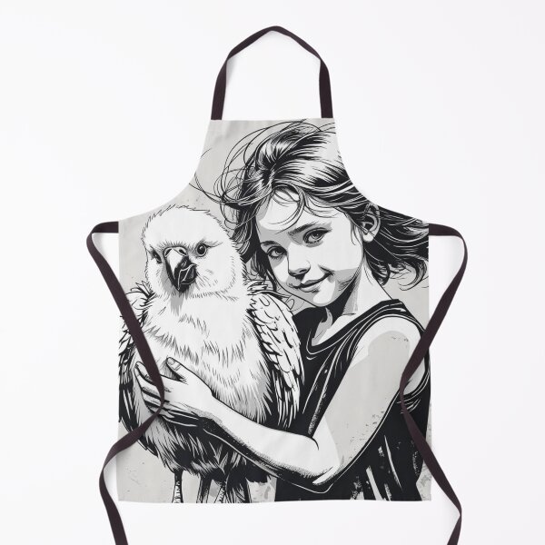 Item preview, Girl holding a white bird 3 designed and sold by AlinaSCorner.