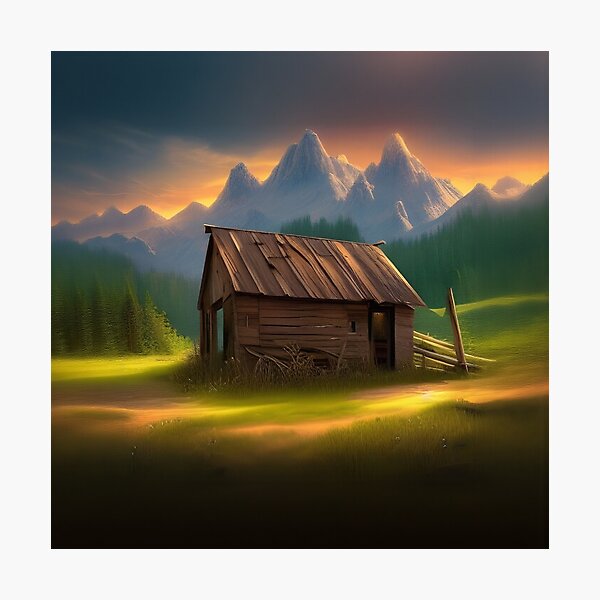 Item preview, Old Shack in the Mountains designed and sold by Korral.