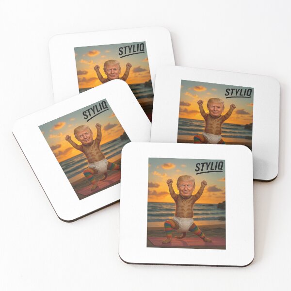 Item preview, Zen Cat Donald – Sunset Meditation with Trump designed and sold by STYLIQ.