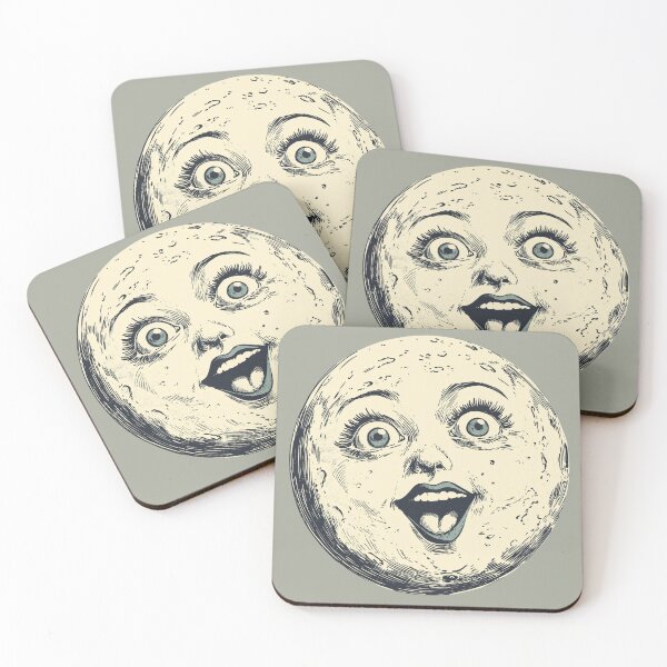 Item preview, Crazy Vintage Moon Face designed and sold by RoseoftheWild.