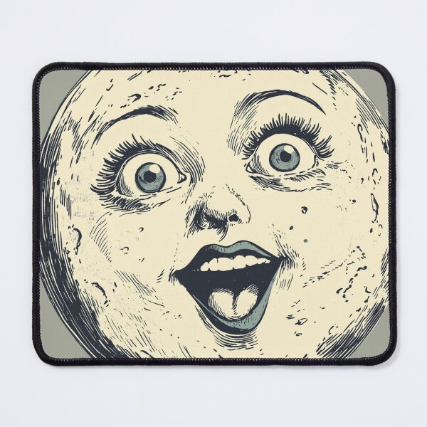 Item preview, Crazy Vintage Moon Face designed and sold by RoseoftheWild.