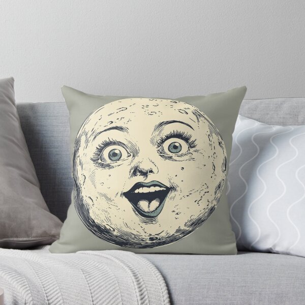 Item preview, Crazy Vintage Moon Face designed and sold by RoseoftheWild.