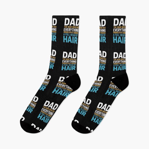 Item preview, Dad The Man Who Has Everything Except A Full Head Of Hair - This is a funny gift for a dad who has everything—except hair—and knows how to laugh about it. designed and sold by ZyziowskyArt.