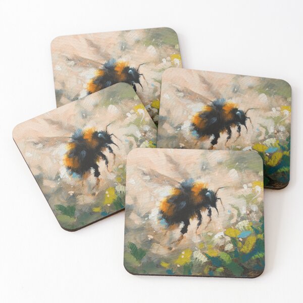Item preview, Bumblebee portrait original acrylic painting. designed and sold by johnartist.