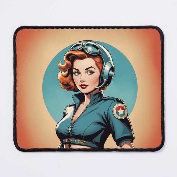 Item preview, Retro Poster - Female Pilot designed and sold by Made-by-Gus.