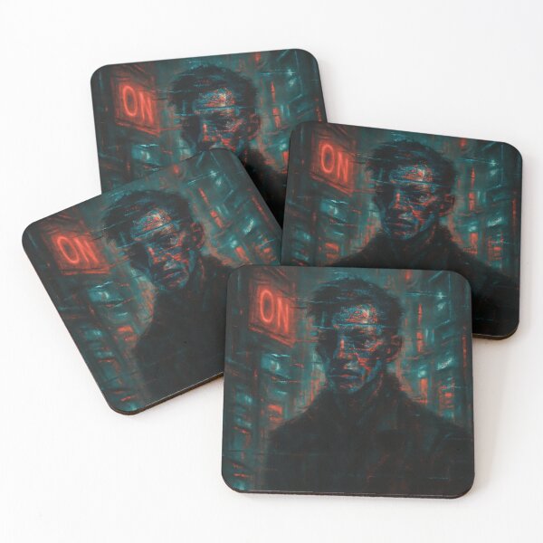 Item preview, Dystopian Glitch: Cyberpunk Noir Portrait designed and sold by VA Design.