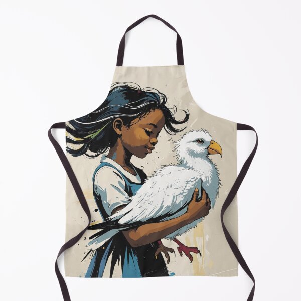 Item preview, Girl holding a white bird 4 designed and sold by AlinaSCorner.