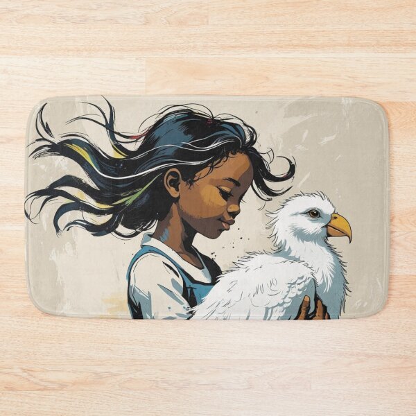 Item preview, Girl holding a white bird 4 designed and sold by AlinaSCorner.