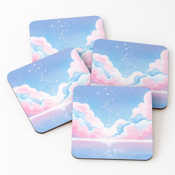 Item preview, Dreamy Skies – Cotton Candy Clouds & Sparkling Stars designed and sold by ISRAA STORE999.
