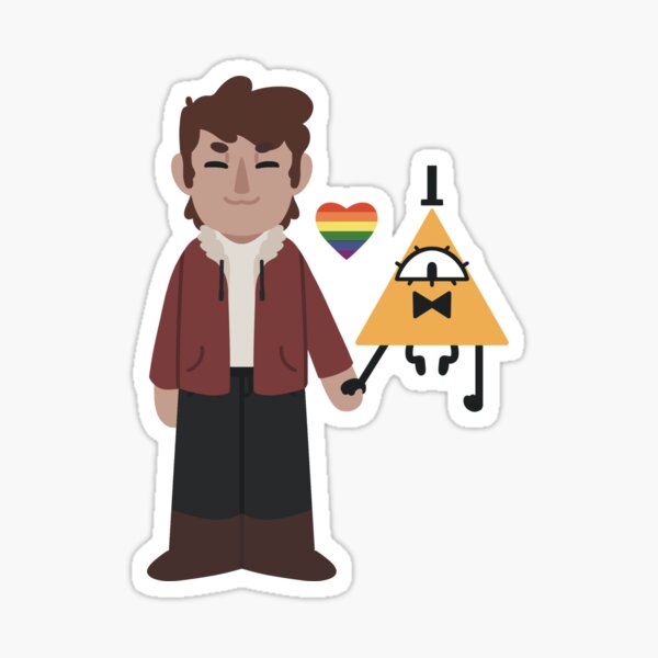 Item preview, Gravity Falls Pride sticker - Billstan designed and sold by s4w44k.