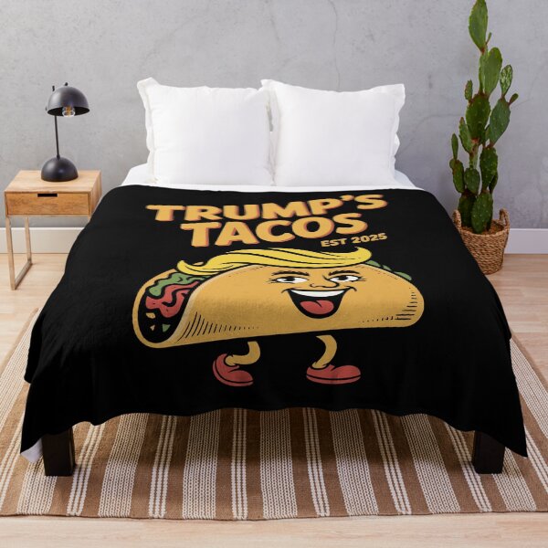 Item preview, Funny Trump Always Chickens Out Taco Parody Retro Cartoon designed and sold by w1ckerman.