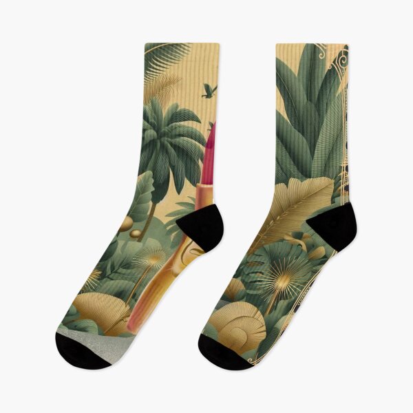 Item preview, Elegant Gold Tropical Jungle Pattern | Botanical Palm Leaves Design designed and sold by Sugar Wisdom .