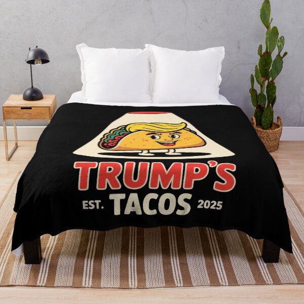 Item preview, Funny Trump Always Chickens Out Taco Parody Retro Cartoon designed and sold by w1ckerman.