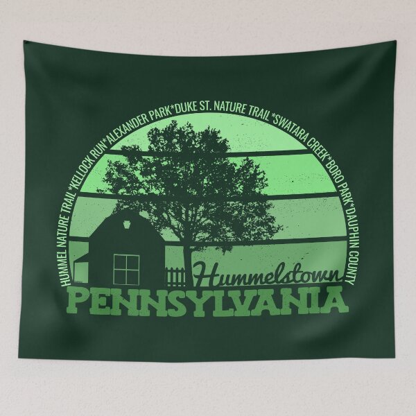 Item preview, Hummelstown Pennsylvania Sunset Retro Vintage Local Pride Logo designed and sold by CRHPOD20.