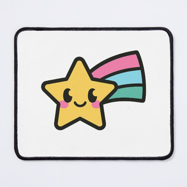 Item preview, Kawaii Shooting Star Sticker – Cute Rainbow Star Design designed and sold by Siroiyy.