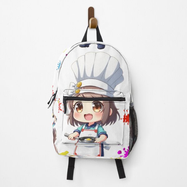 Item preview, Chibi Anime Chef – Cute Cartoon Cook with Apron & Tiny Frying Pan designed and sold by TeutaDesings.