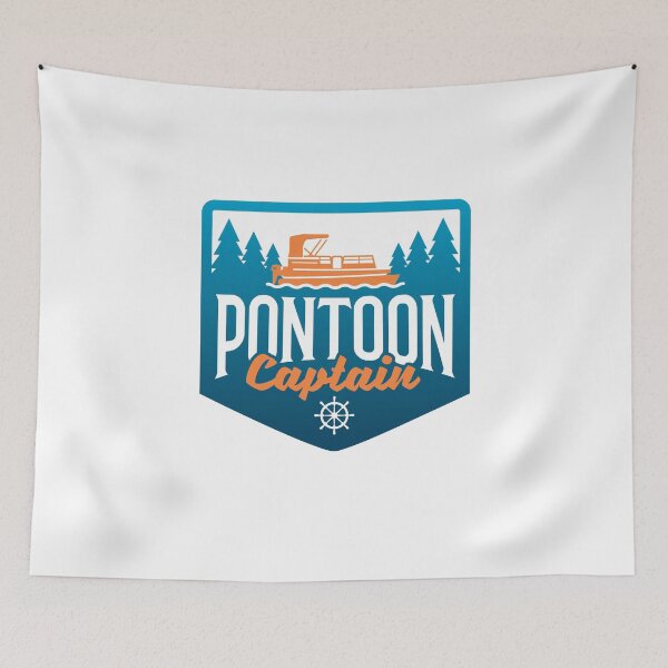 Item preview, Pontoon Boat Captain Badge designed and sold by cchiaw.