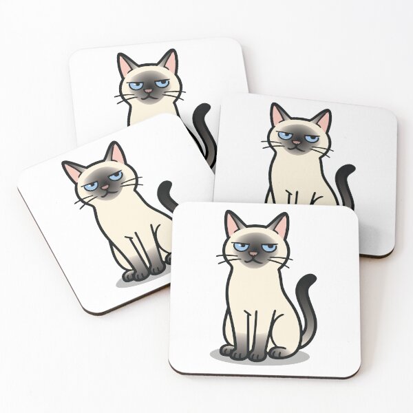 Item preview, Elegant Siamese Cat – Cool and Judgy Cat Illustration for Cat Lovers designed and sold by PierrelyHO.