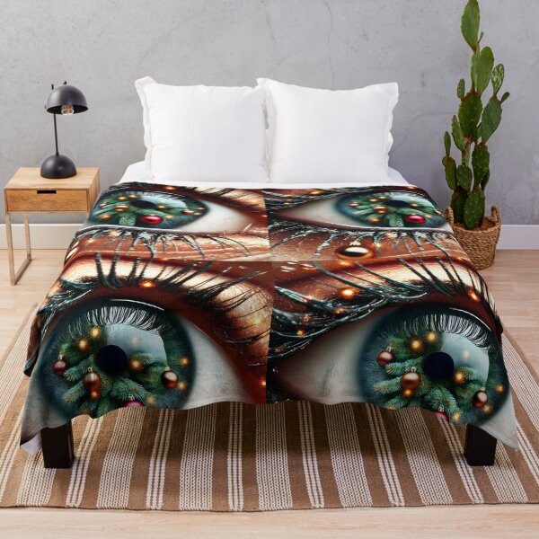 Item preview, Christmas Dreamscape Eye – Fantasy Close-Up with Holiday Reflections designed and sold by EmeraldeaDesign.