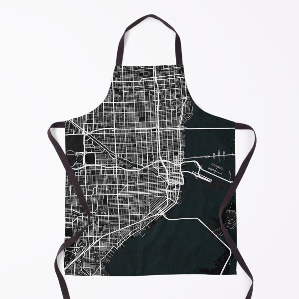 Item preview, Miami City Map of California, USA - Dark designed and sold by deMAP.