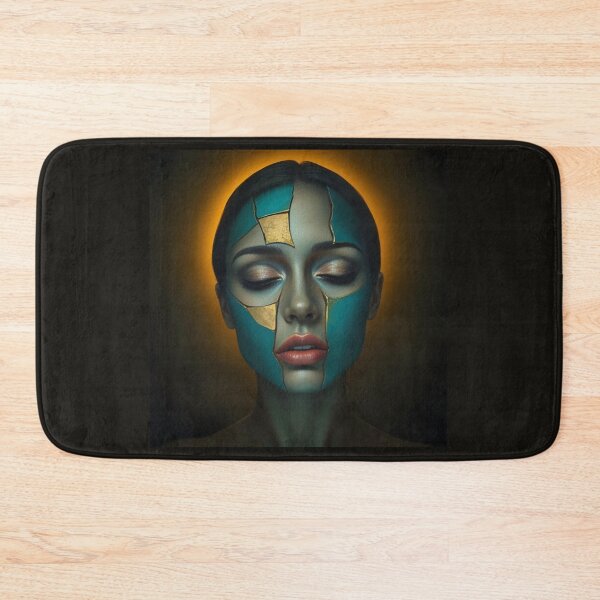 Item preview, Golden Fracture: Mystical Teal Portrait Aura designed and sold by VA Design.