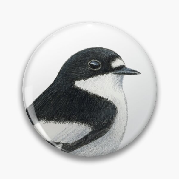 Item preview, Pied Flycatcher designed and sold by Holly Grogan Art.