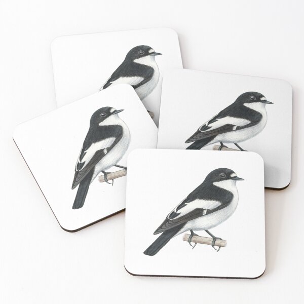 Item preview, Pied Flycatcher designed and sold by Holly Grogan Art.