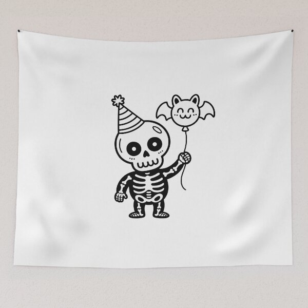 Item preview, skeleton white balloon designed and sold by jkrphoto.