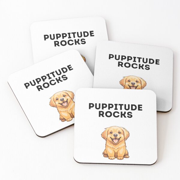 Item preview, Puppitude rocks Golden Retriever  designed and sold by Dolsini Dog Designs.