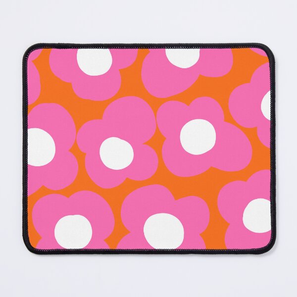 Item preview, Bold Retro Floral Pattern in Hot Pink and Orange designed and sold by Deutschic.