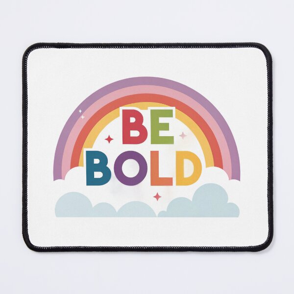 Item preview, Be Bold – Colorful Motivational Rainbow Design designed and sold by DigitalColorInk.
