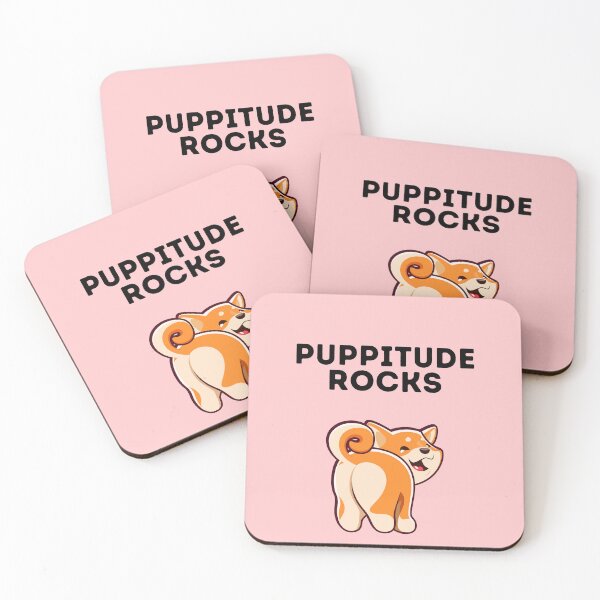 Item preview, Puppitude rocks Corgi pink designed and sold by Dolsini Dog Designs.