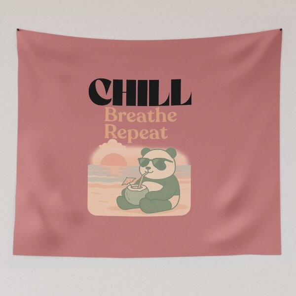 Item preview, CHILL BREATHE REPEAT T- SHIRT designed and sold by mindyourco.