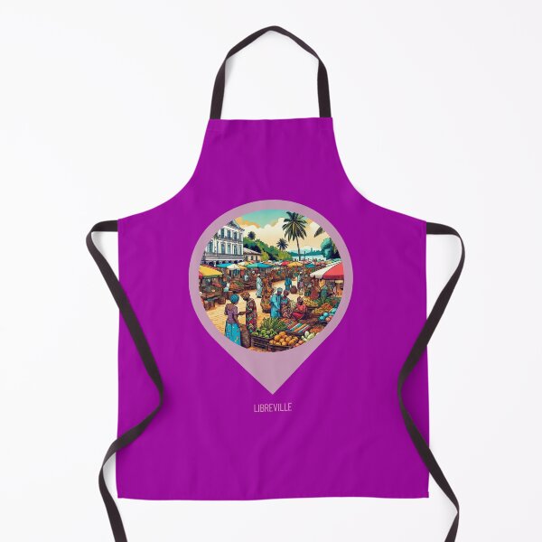 Item preview, Retro Libreville 70s Comic Style Cityscape – Vintage AI Artwork for Clothing, Gifts, and Urban Travel Lovers designed and sold by knalpot-design.