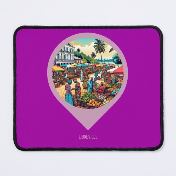 Item preview, Retro Libreville 70s Comic Style Cityscape – Vintage AI Artwork for Clothing, Gifts, and Urban Travel Lovers designed and sold by knalpot-design.