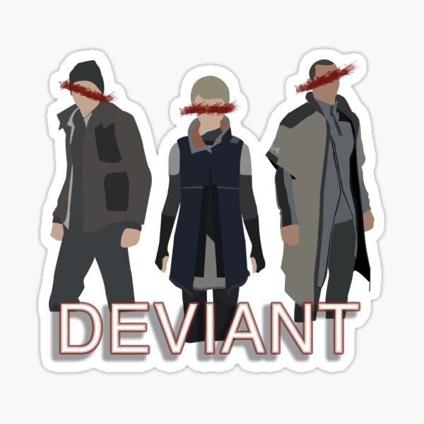 Detroit: Become Human- Kara, Connor, Markus ll Deviant version. Sticker