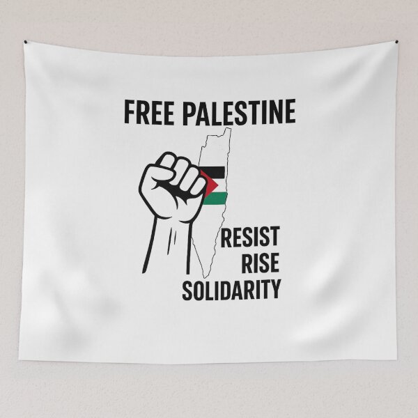 Item preview, Free Palestine Shirt – Resist, Rise, Solidarity Design designed and sold by ‏Designly Yours‏.