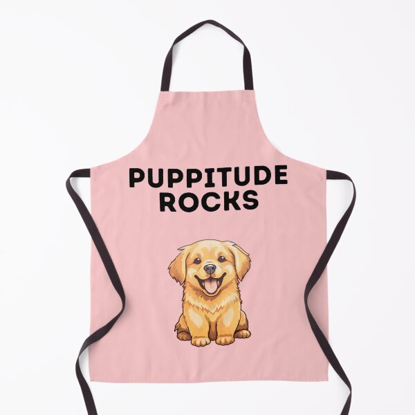 Item preview, Puppitude rocks Golden Retriever pink designed and sold by Dolsini Dog Designs.