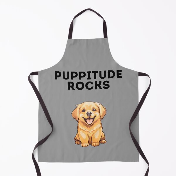Item preview, Puppitude rocks Golden Retriever grey designed and sold by Dolsini Dog Designs.