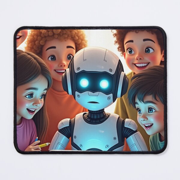 Item preview, Cute Robot Teacher – Friendly AI Teaching Kids with Love designed and sold by TeutaDesings.