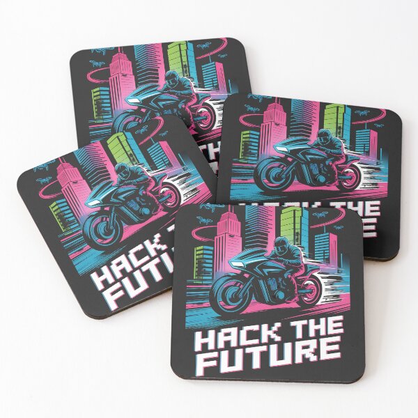 Item preview, Hack the Future Motorcycle T-Shirt - Cyberpunk Graphic Tee for Men and Women designed and sold by pnidesign.